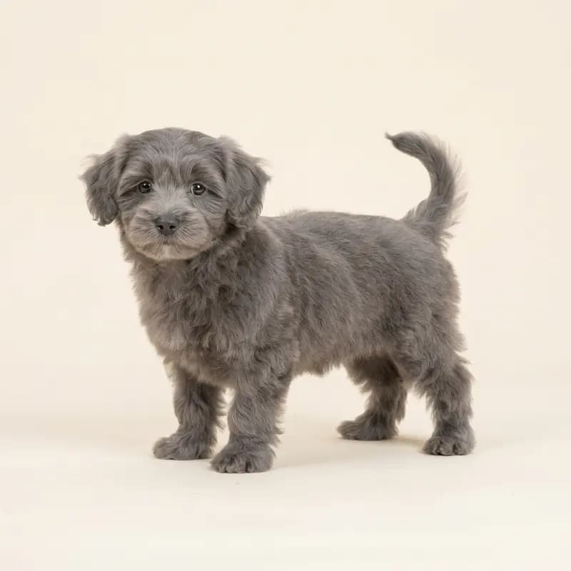 Bichon Havanais Welpe in Grå