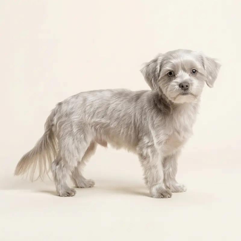 Shorkie puppy in 银色