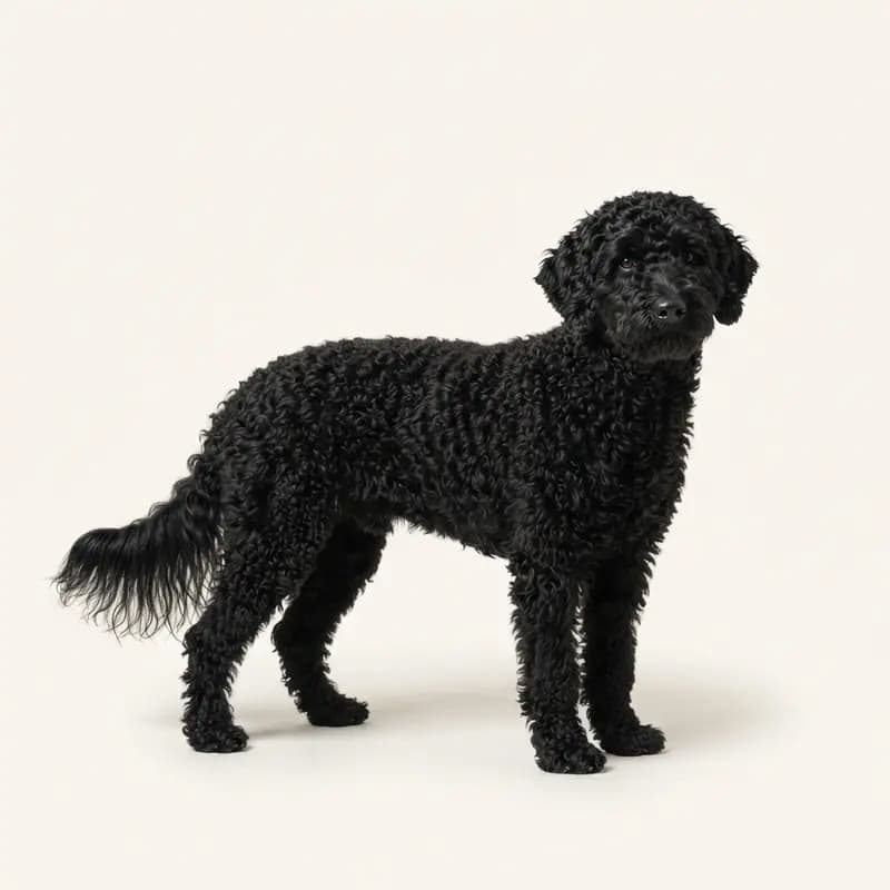 Barbet ausgewachsen, Schwarz