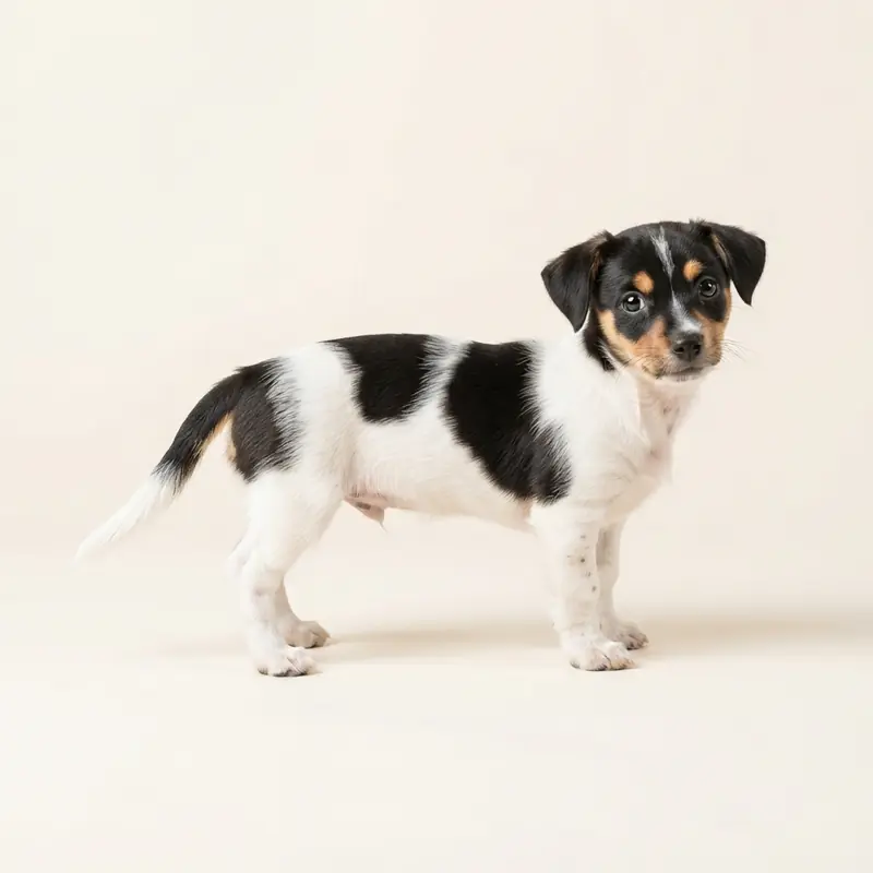 Chiweenie puppy in 花斑色