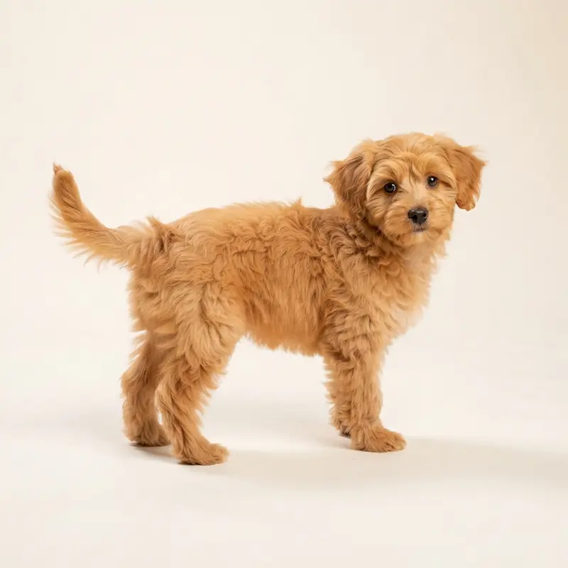 Pomapoo puppy in 橙色
