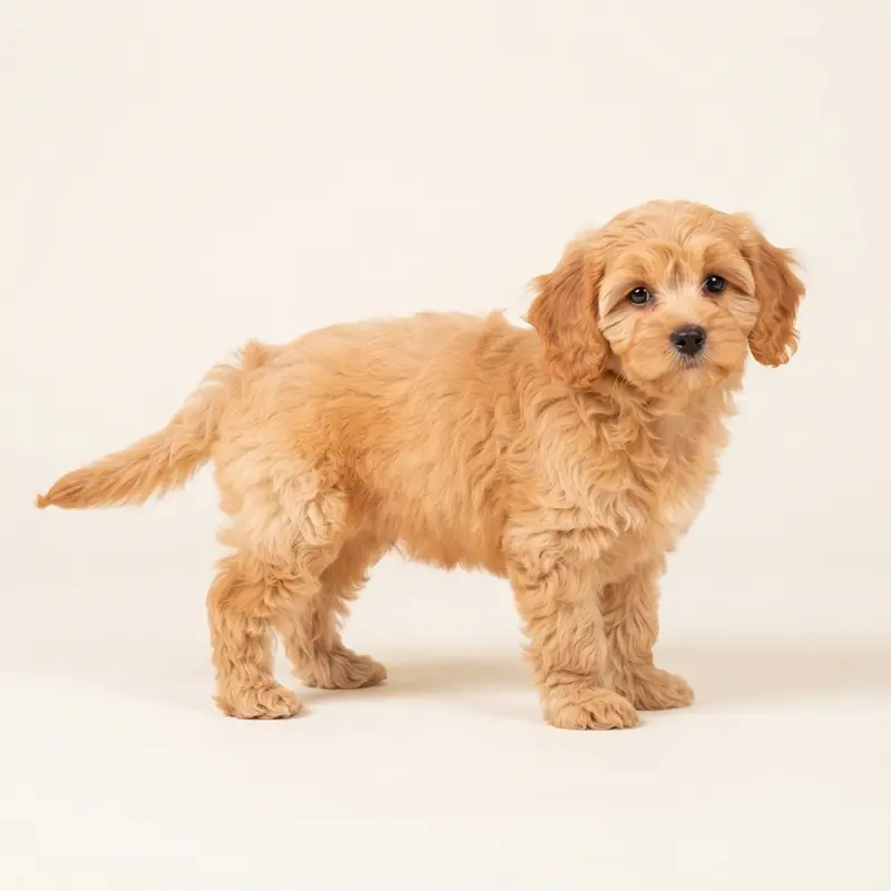 Cavachon puppy in 杏色