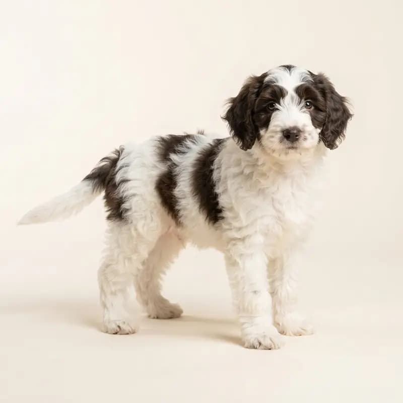Australian Labradoodle puppy in Piebald