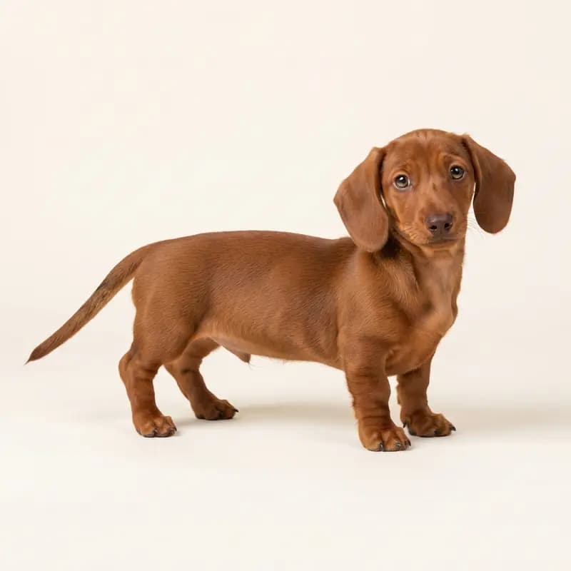 迷你腊肠犬 Welpe in 红色