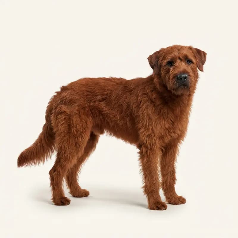 红色的成年阿登牧羊犬