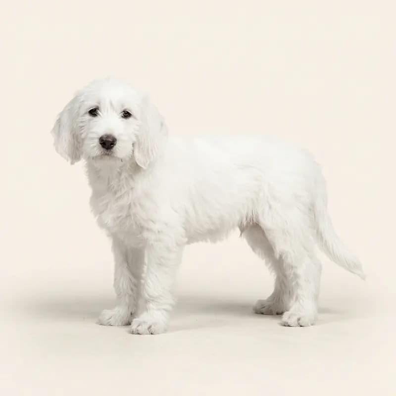 Chien à loutre Welpe in Blanc