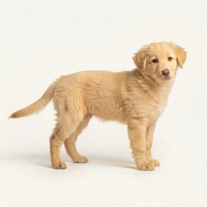 阿尔卑斯牧羊犬 Welpe in 黄色