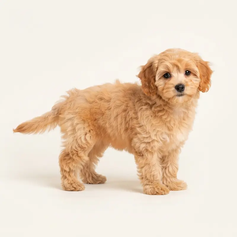 Shihpoo puppy in 杏色