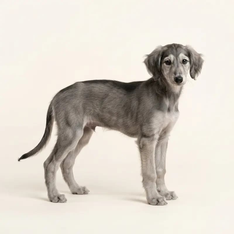 萨路基猎犬 Welpe in 灰混色（Grizzle）