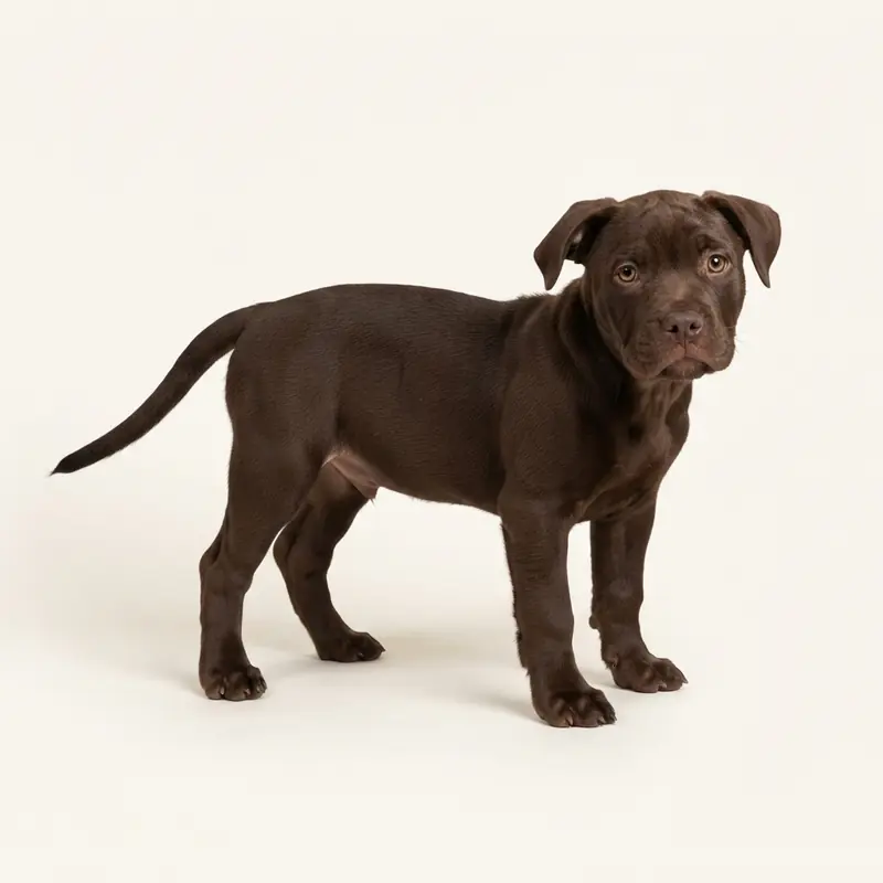 Exotic Bully puppy in 巧克力色
