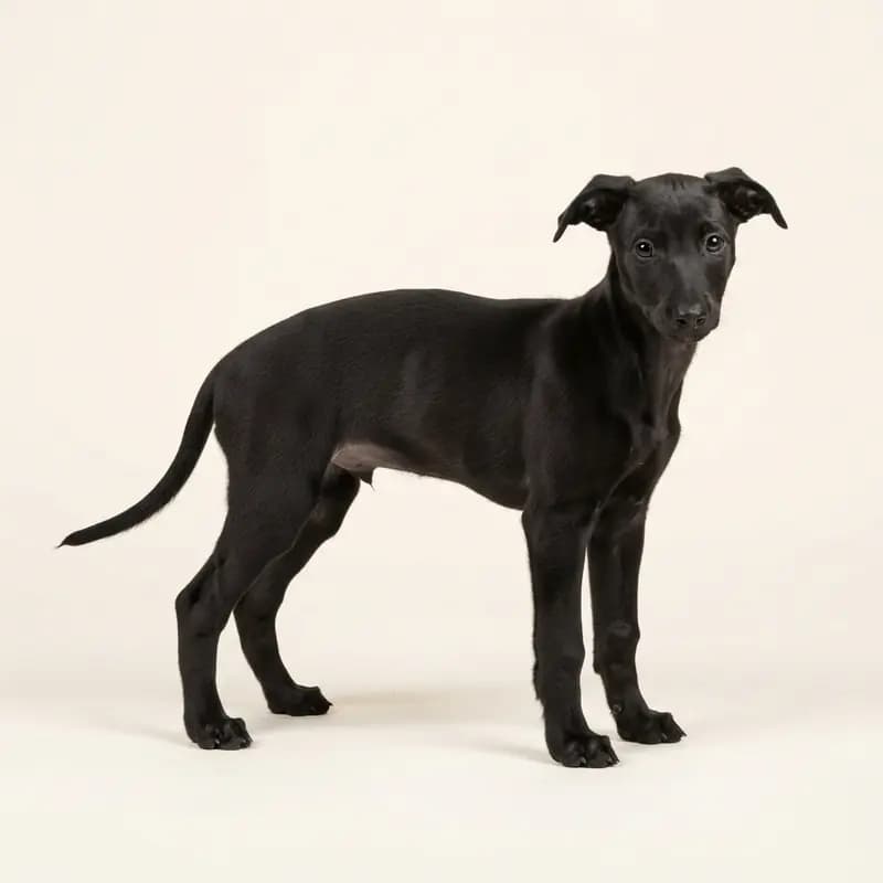 惠比特犬 Welpe in 黑色