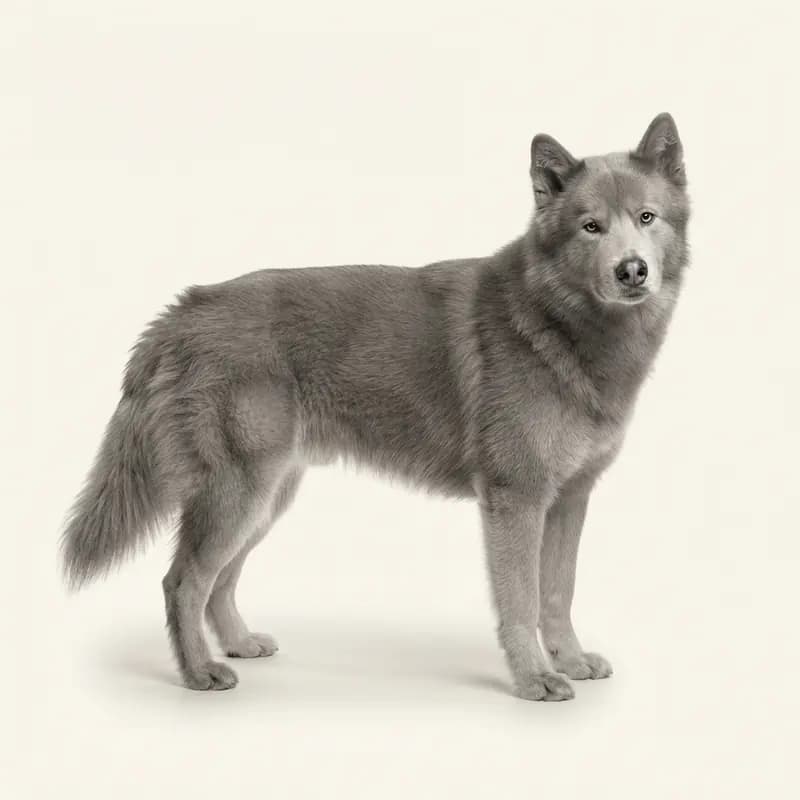 Alaskan Malamute ausgewachsen, Grau