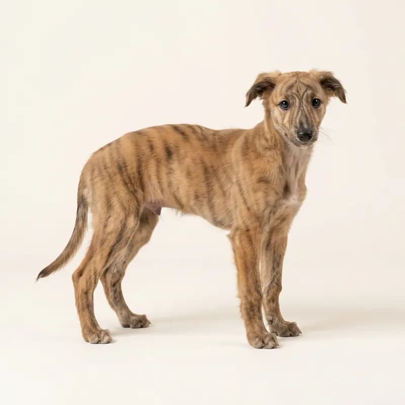 丝毛疾风犬 Welpe in 虎斑色
