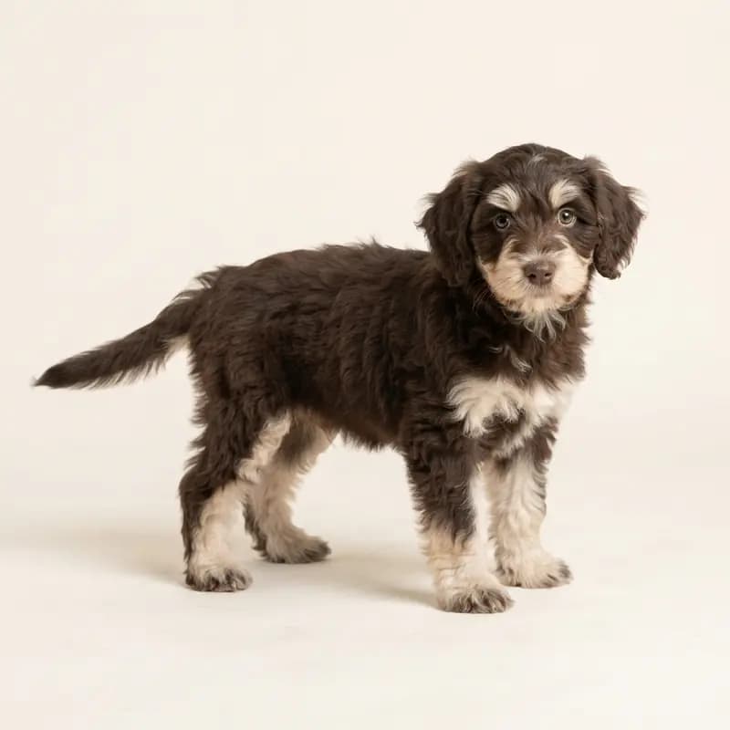 Aussiedoodle Welpe in Bicolor