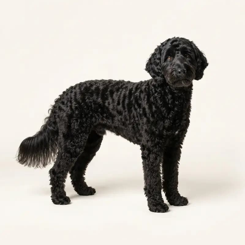 Adult Australian Labradoodle in Black