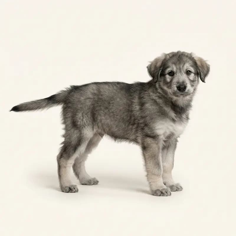 葡萄牙牧羊犬 Welpe in 狼灰色