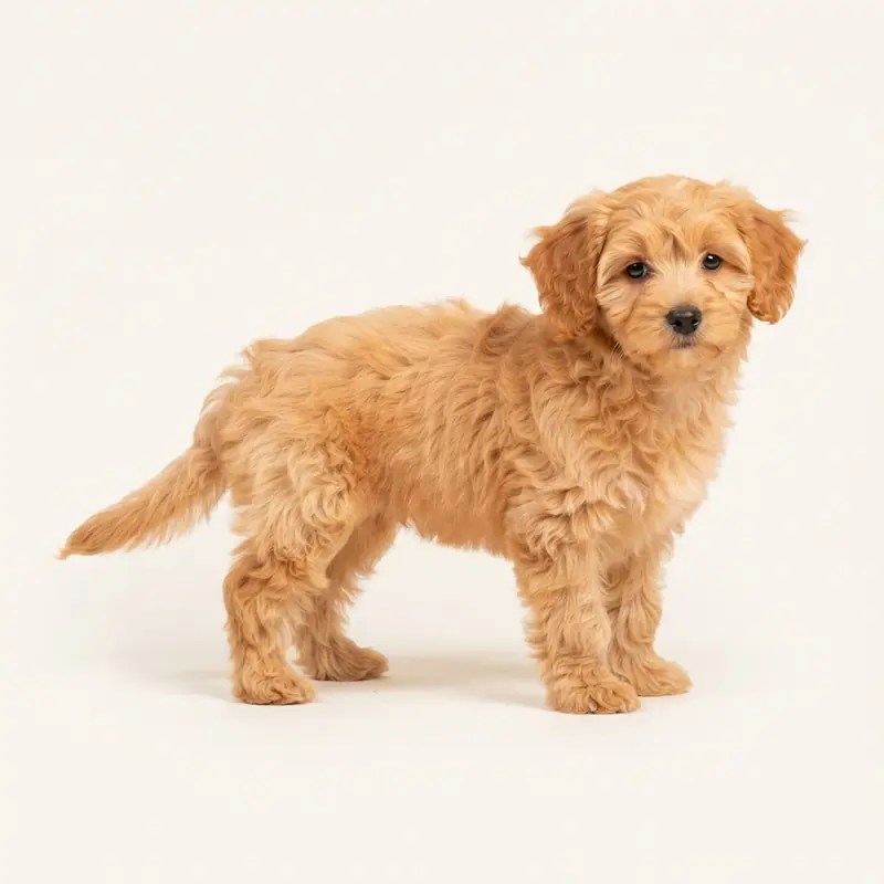 Corgipoo puppy in 杏色