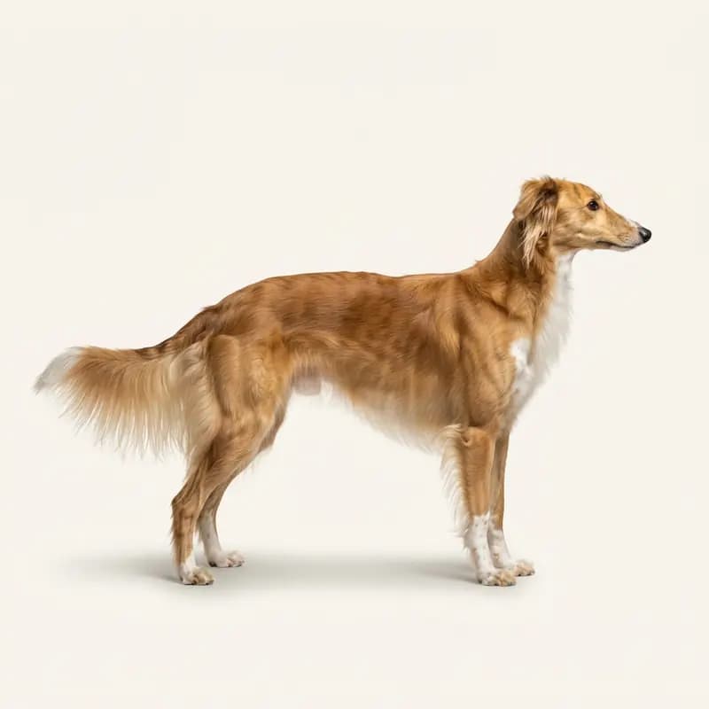 长毛毛型的丝毛疾风犬