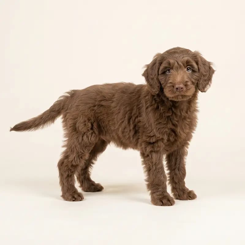 Aussiedoodle Welpe in Marrón