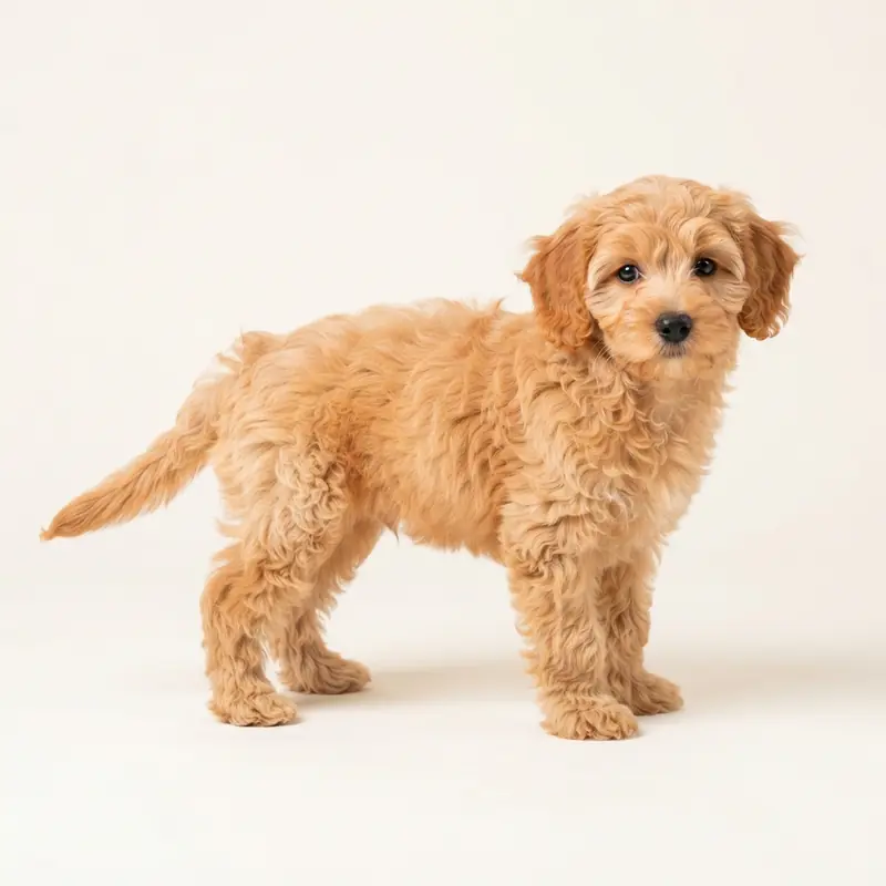 Jackapoo puppy in 杏色