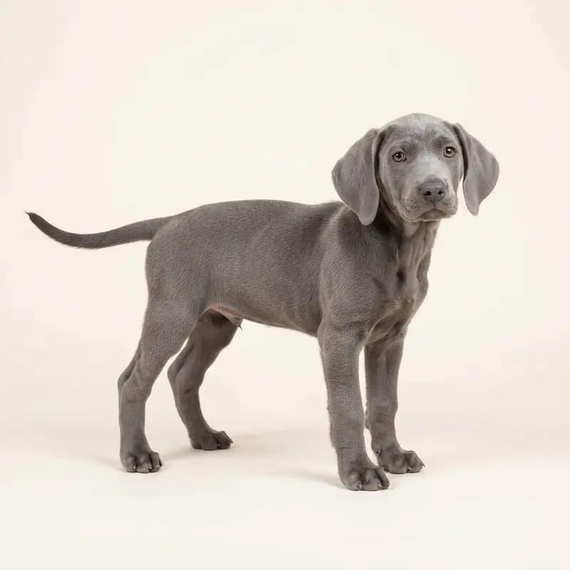 卢塞恩猎犬 Welpe in 蓝色