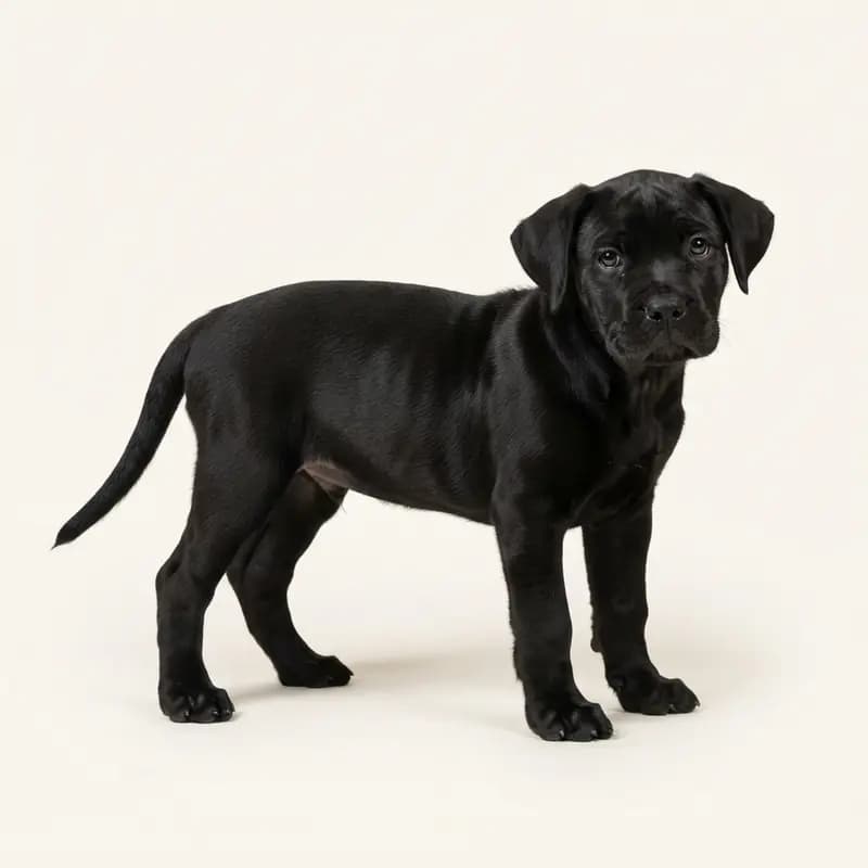 马略卡獒犬 Welpe in 黑色