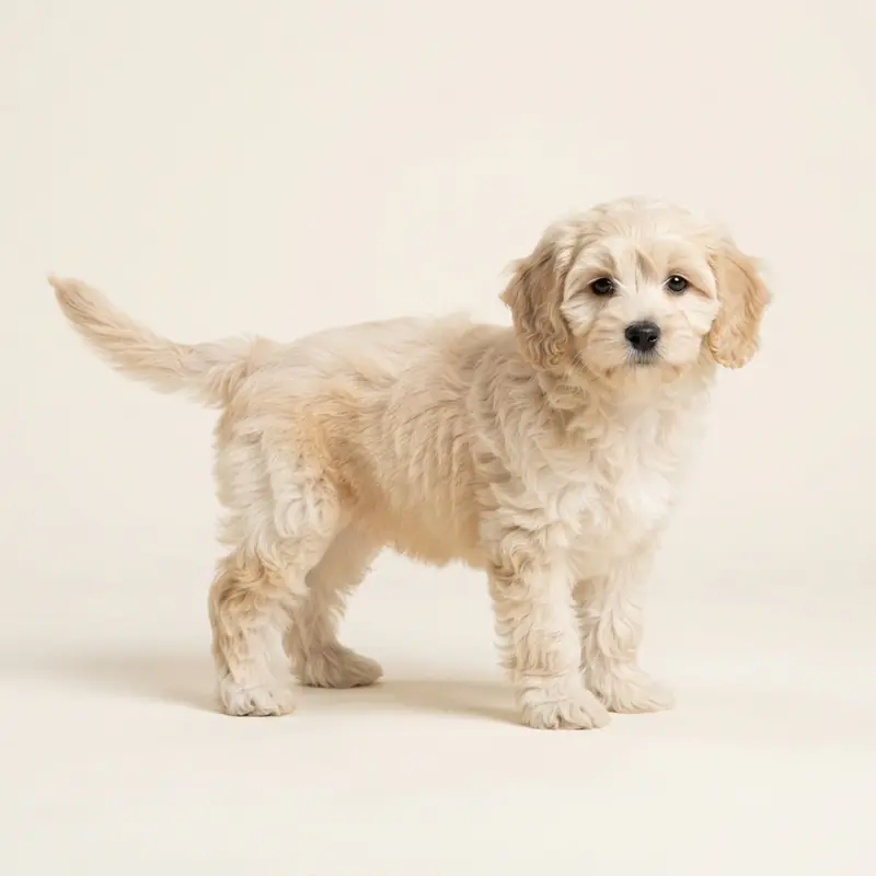 卡瓦普 puppy in 奶油色