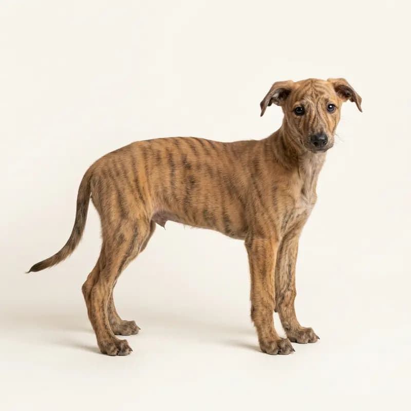 波兰灵缇犬 Welpe in 虎斑色