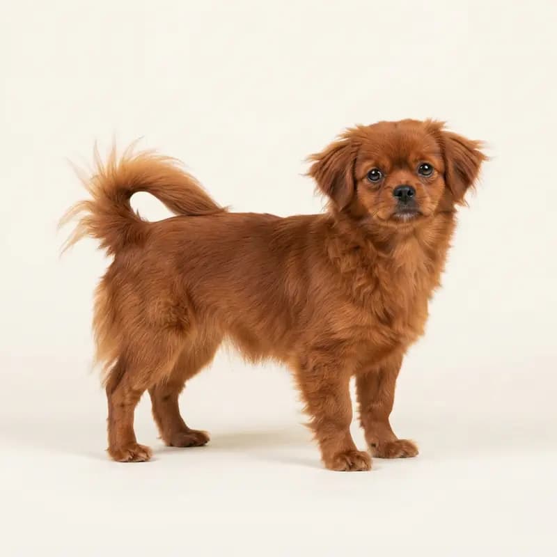 西藏猎犬 Welpe in 红色