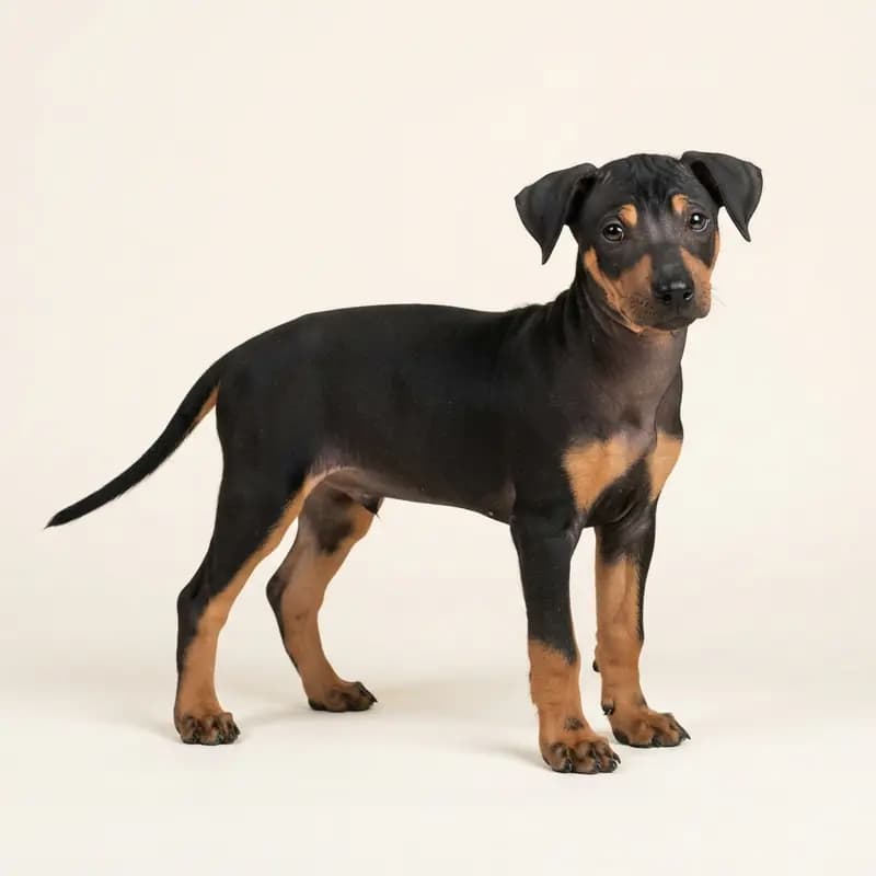 无毛墨西哥无毛犬 Welpe in 黑褐双色