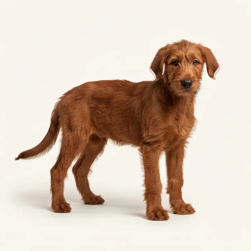 爱尔兰猎狼犬 Welpe in 红色