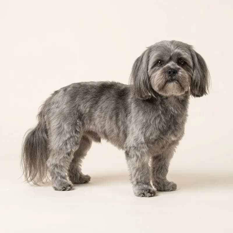 Lhasa Apso ausgewachsen, Grizzle