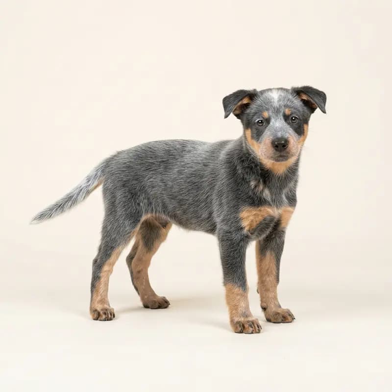 澳大利亚牧牛犬 Welpe in 蓝褐双色