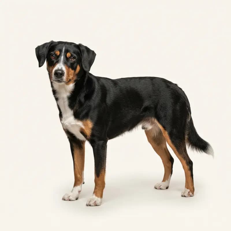 Cão da Montanha de Appenzell adulto em Tricolor