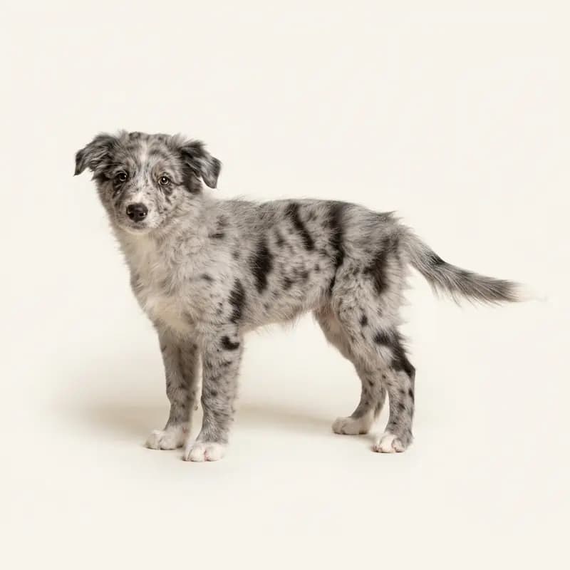 边境牧羊犬 Welpe in 大理石色（Merle）