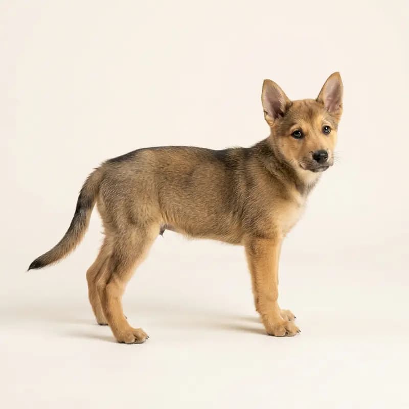 卡罗莱纳犬 Welpe in 貂色