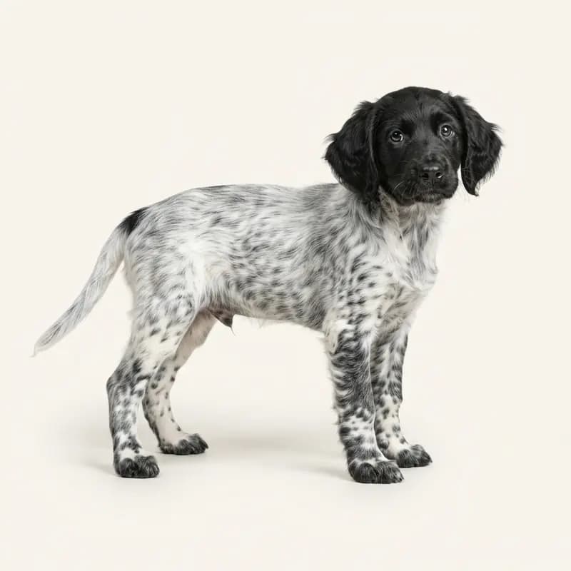 大型明斯特兰德指示犬 Welpe in 沙毛色