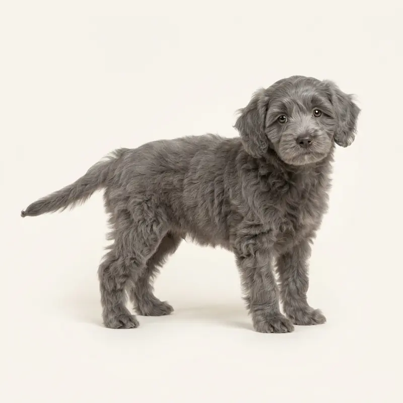 Havapoo puppy in 灰色