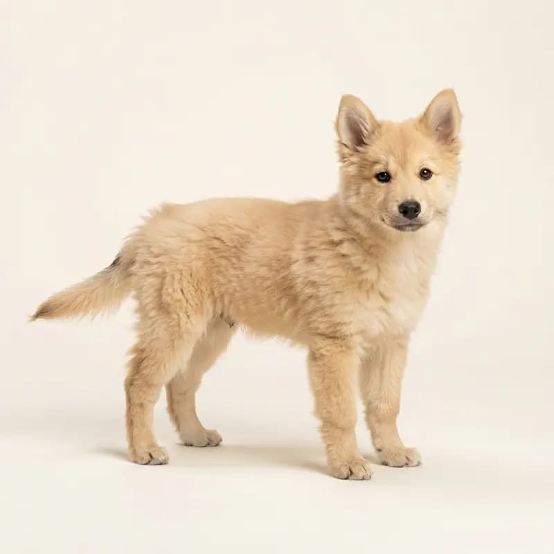 冰岛牧羊犬 Welpe in 浅黄褐色