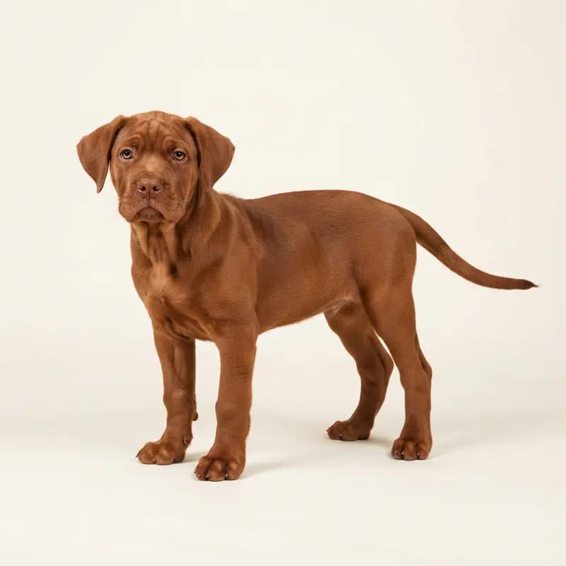 意大利卡斯罗犬 Welpe in 红色