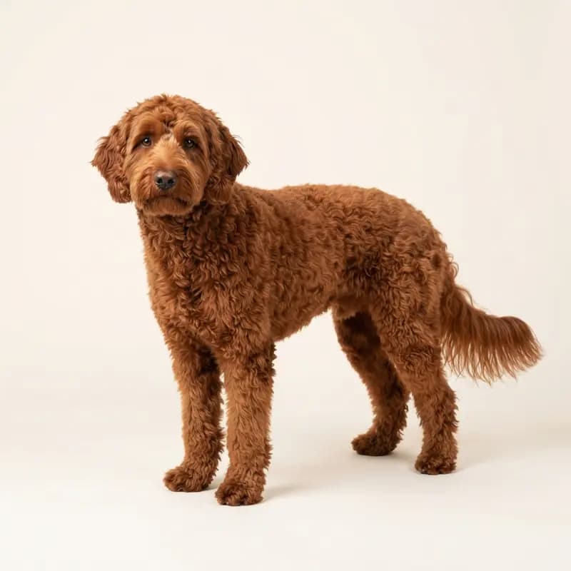 Labradoodle adulto in Rosso