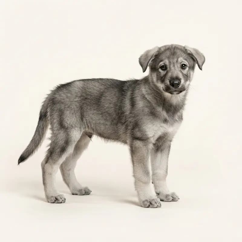 Собака Кастро Лаборейру (Cão de Castro Laboreiro) Welpe in Волчий серый