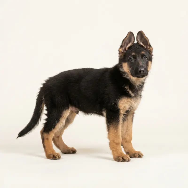 Eski Alman Çoban Köpeği Welpe in İki renkli