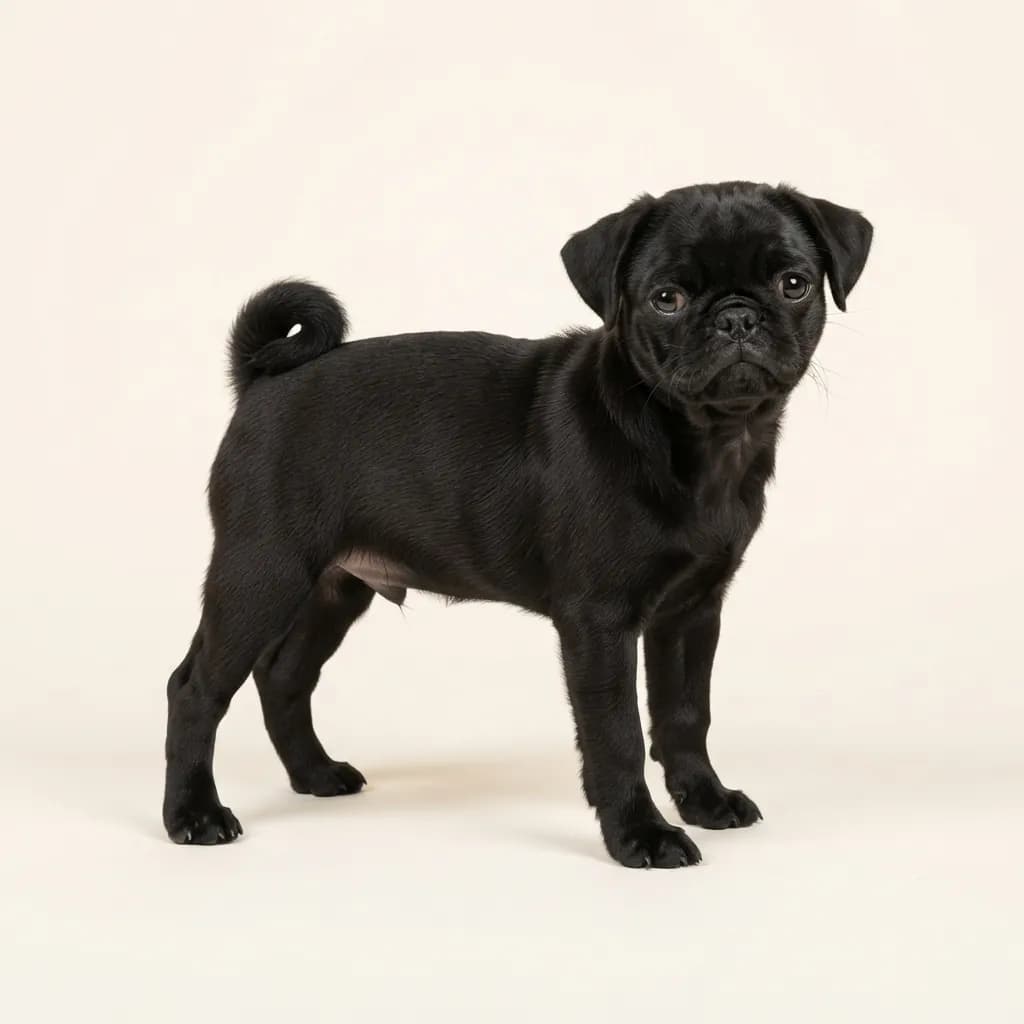 Black Pug — coat colour and appearance
