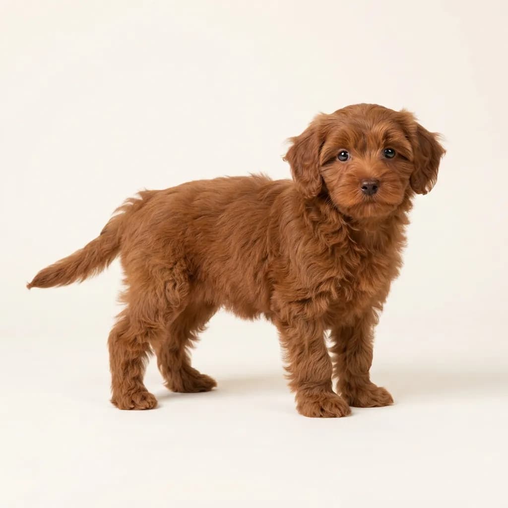 Red Yorkiepoo — coat colour and appearance