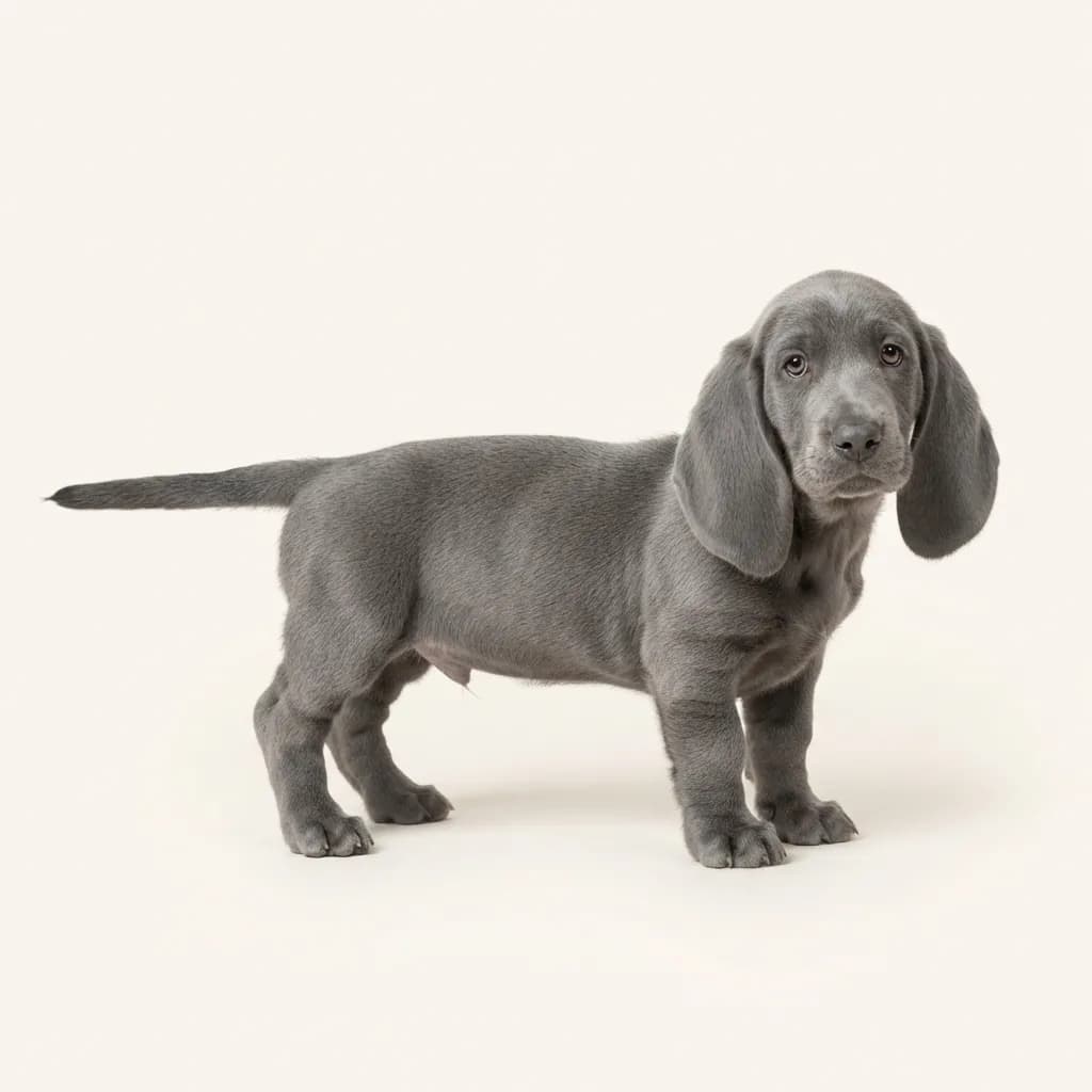 Basset Hound in Blau — Fellfarbe und Aussehen