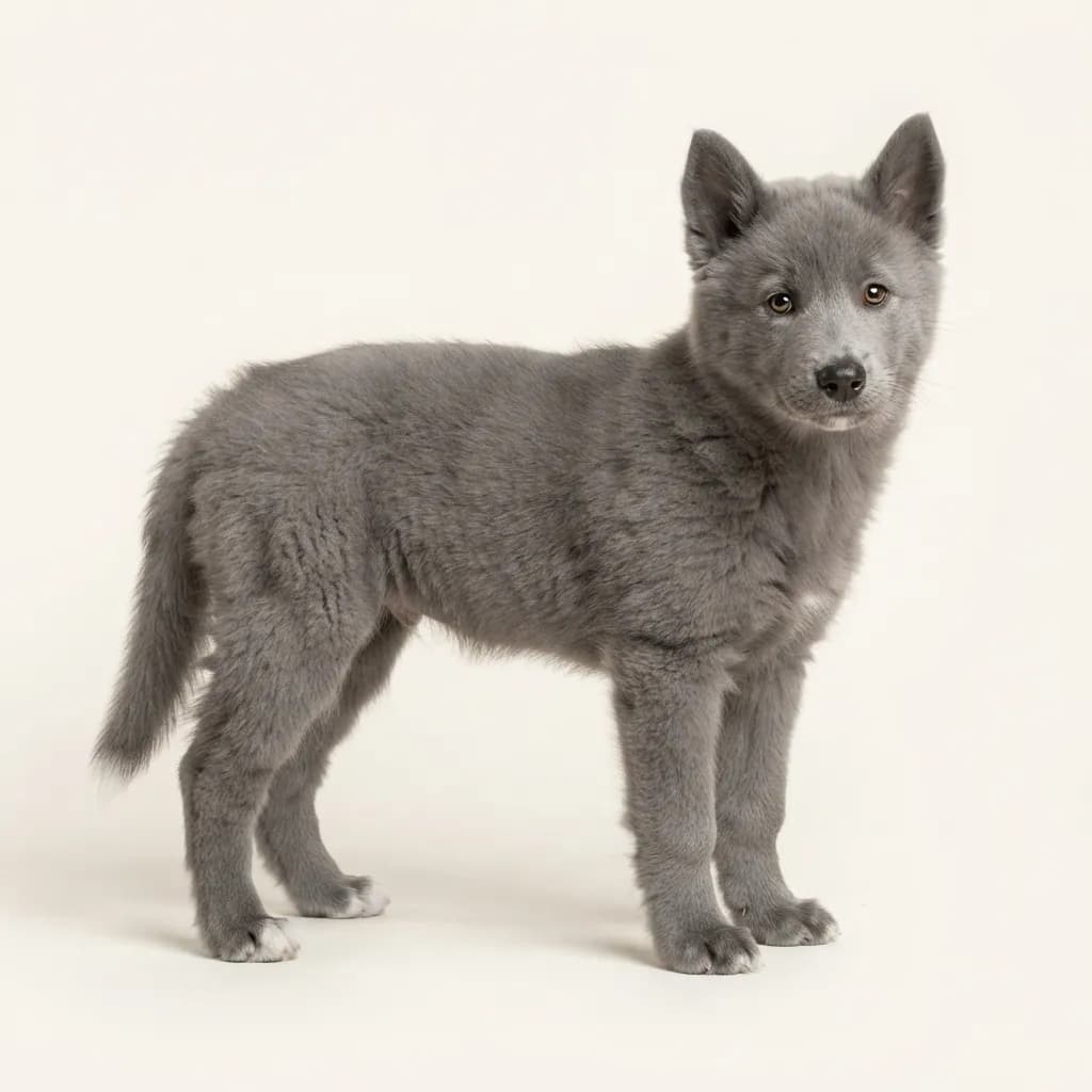 Yakutskaya Laika in Grau — Fellfarbe und Aussehen