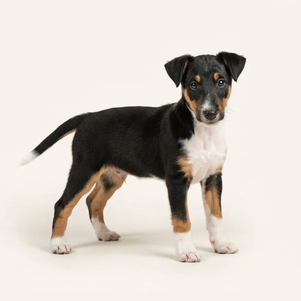 Tricolor Smooth Fox Terrier — coat colour and appearance