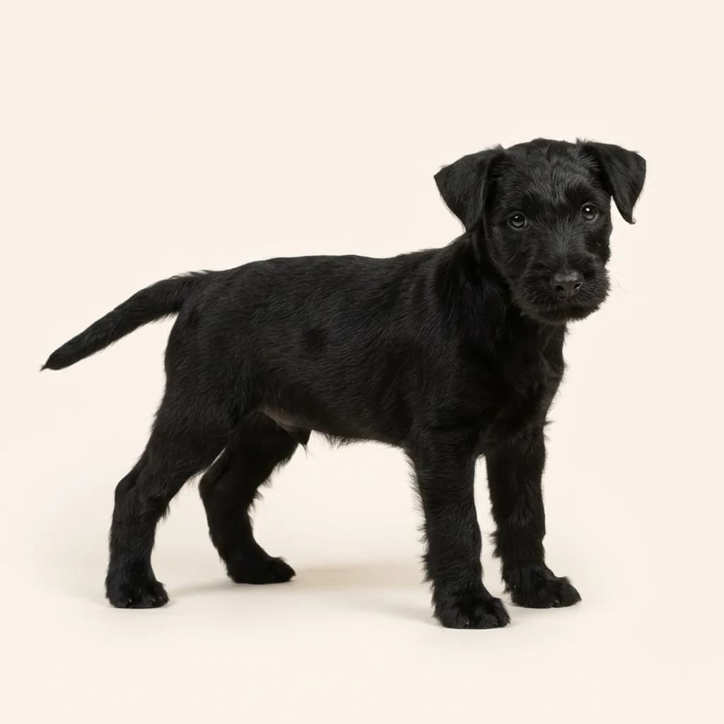 Lakeland Terrier in Schwarz — Fellfarbe und Aussehen