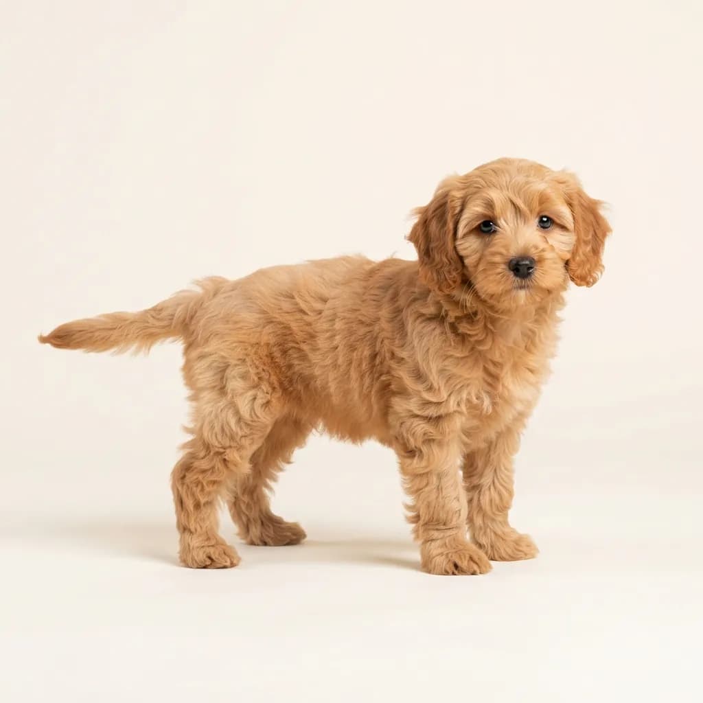 Cockapoo in Apricot — Fellfarbe und Aussehen